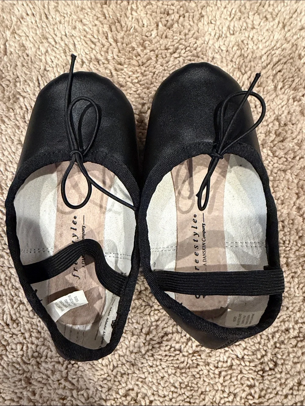 Girls Size 10 Black Ballet Slippers